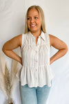 Joyful Journey Brown/Ivory Striped Top