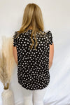 Manifest You Black Polka Dot Top