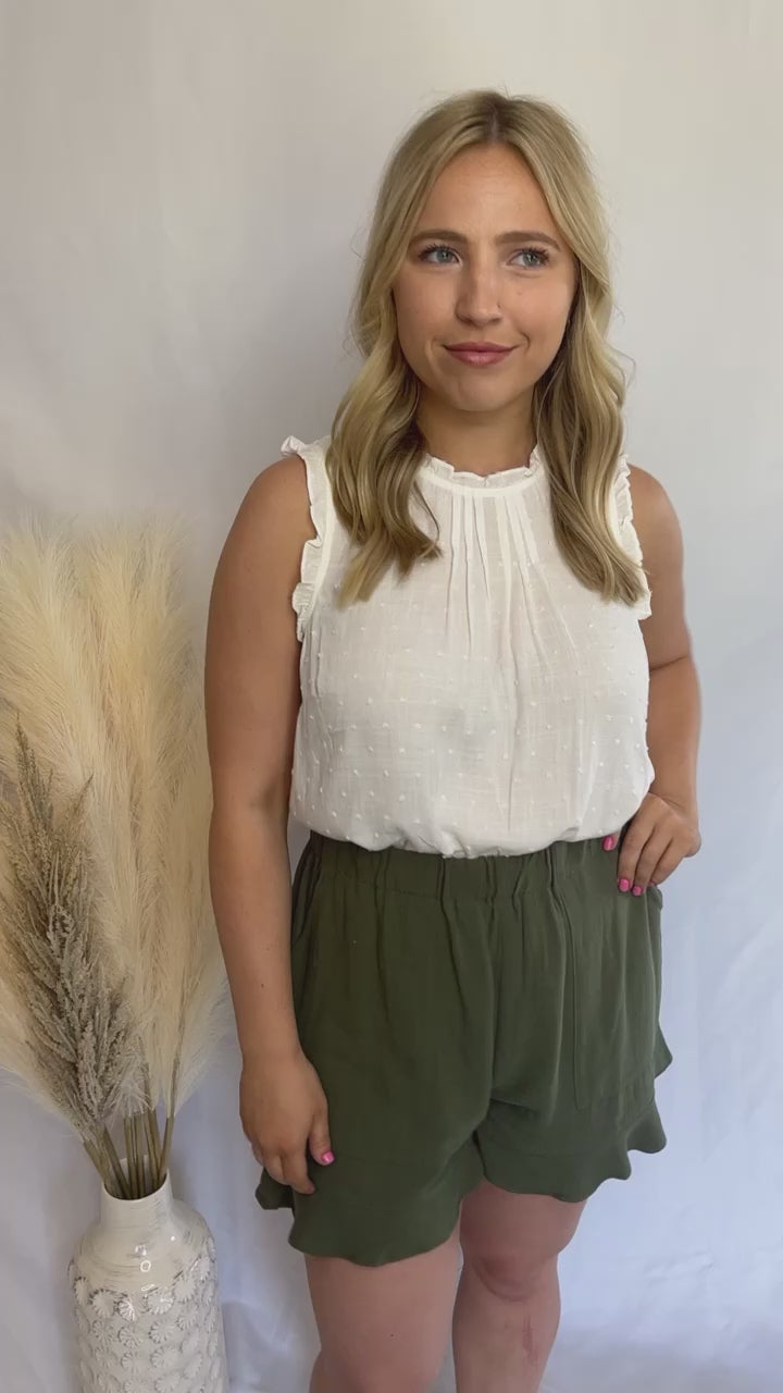 Made For Sunshine White Sleeveless Top