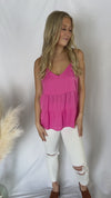 Pretty In Pink Tiered Tank