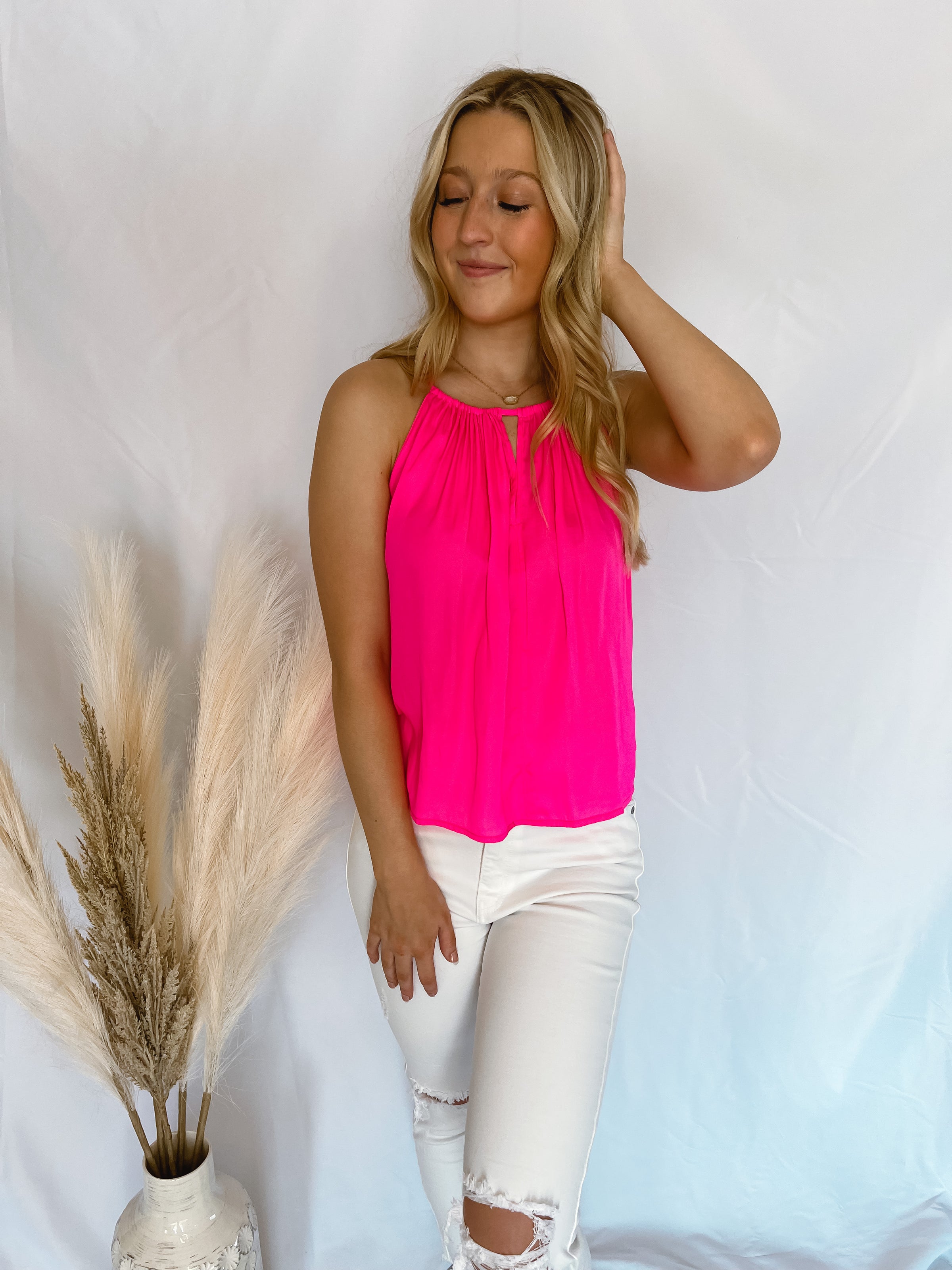 Endlessly Obsessed Hot Pink Tank